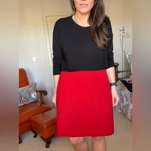 Anne Taylor red pencil skirt